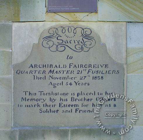 FAIRGREIVE, Archibald